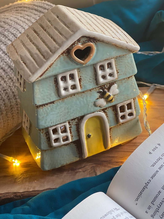 Beehive Aqua Tealight Holder