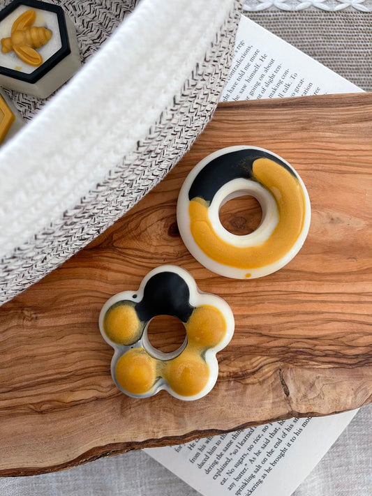 When wax melts where does it go?