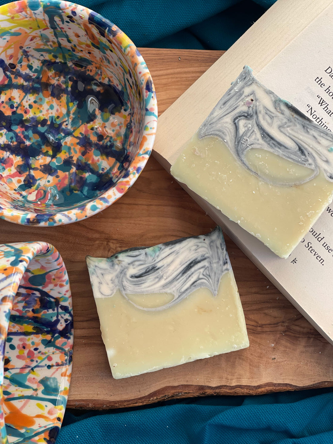 Spring and natural vegan soap