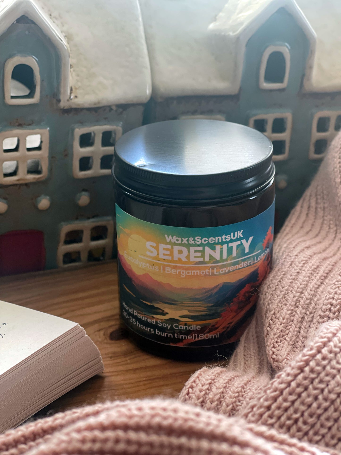 Serenity Essential Oil Candle