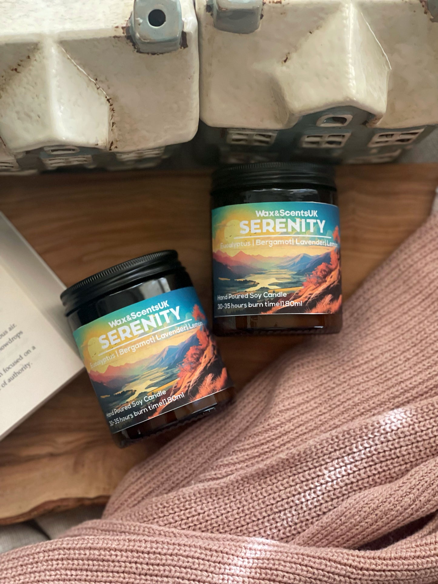 Serenity Essential Oil Candle