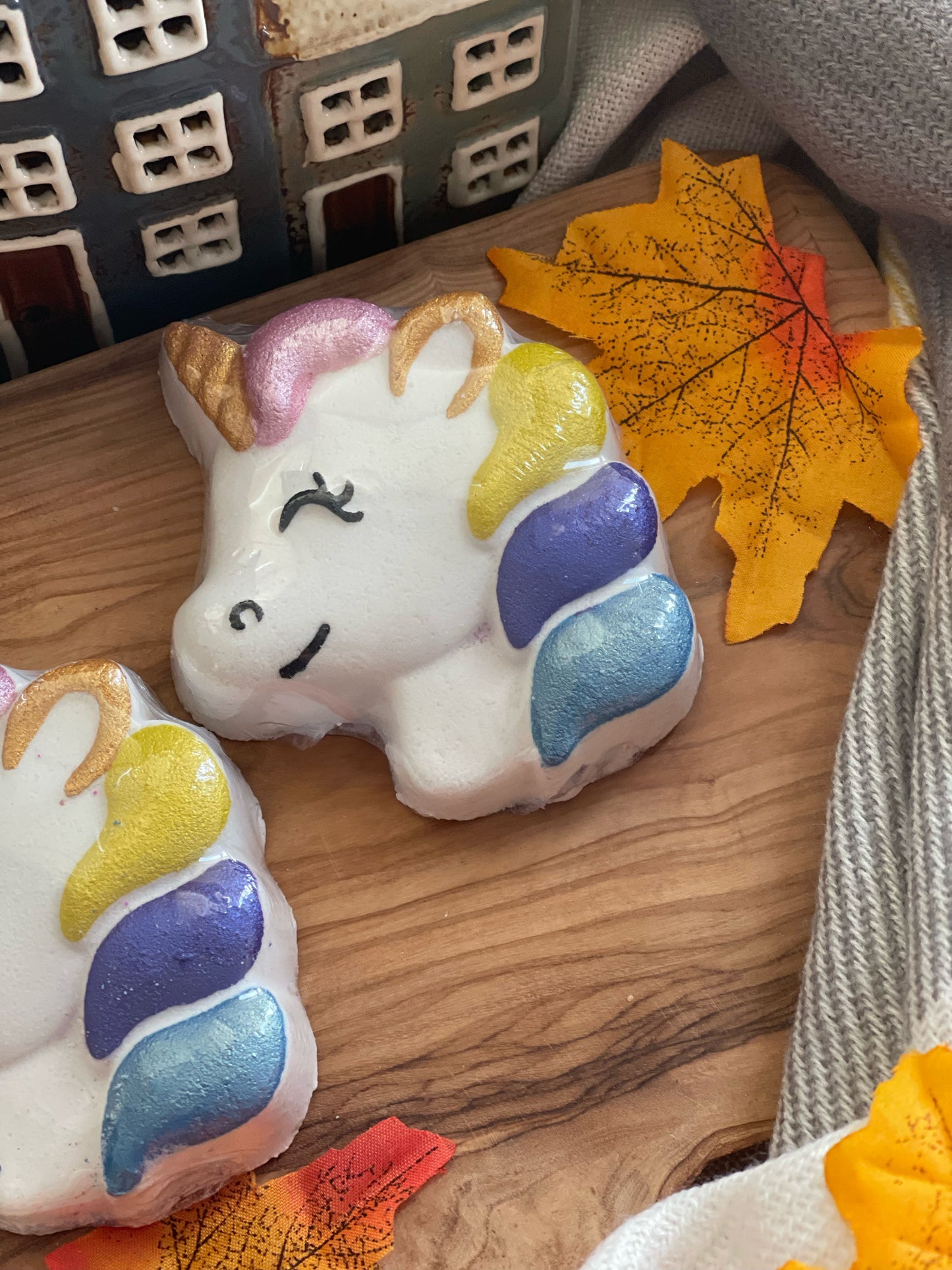 Rainbow Unicorn Head Bath Bomb