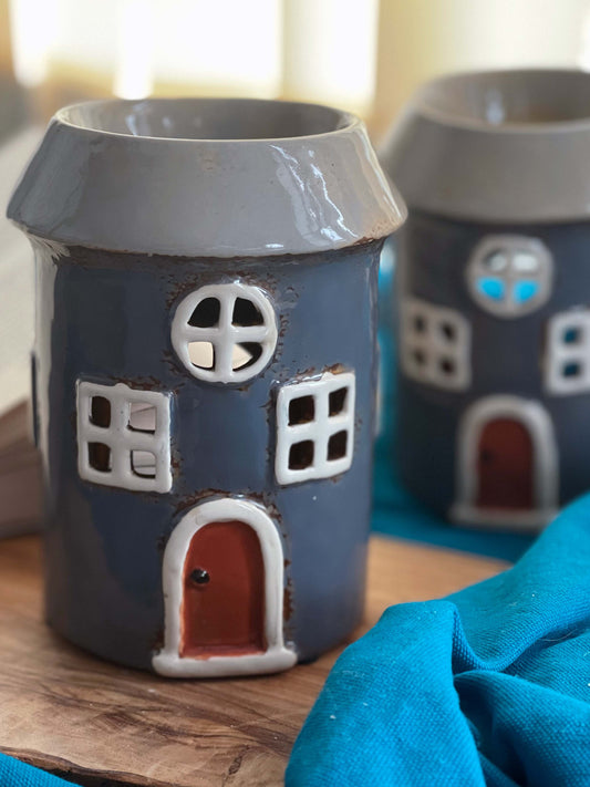 Rustic Navy Blue Wax Burner